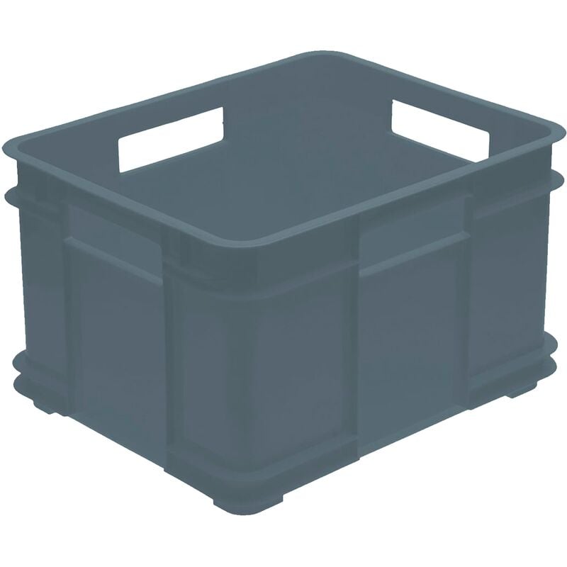 Zanvic - Boîte de rangement Eurobox xl, plastique eco (pp), 43 x 35 x 24 cm, 28 l, gris
