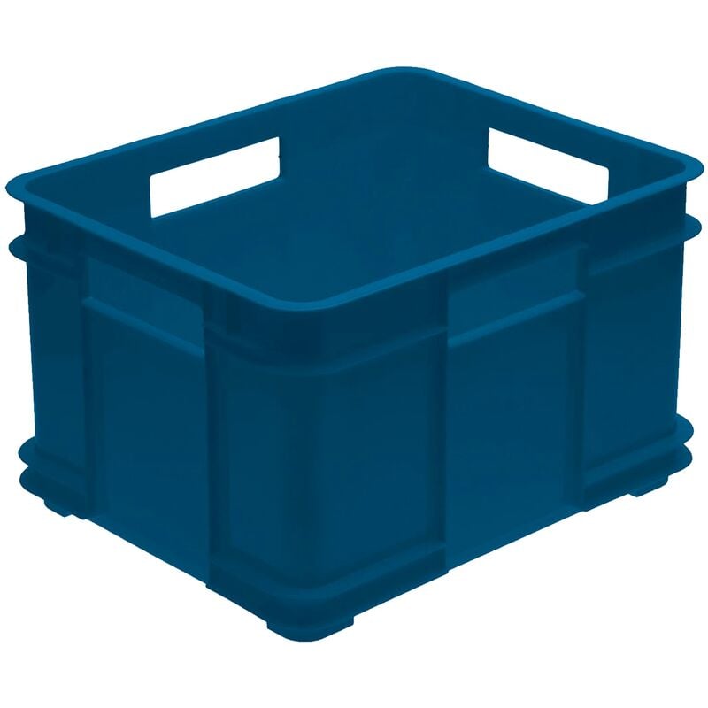 Zanvic - Boîte de rangement Eurobox xl, plastique eco (pp), 43 x 35 x 24 cm, 28 l, bleau