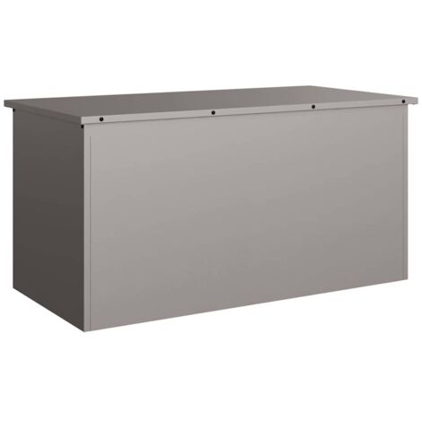 Boîte de Rangement Extérieure Rouillé 100 x 50,5 x 50 cm Acier CFW154461