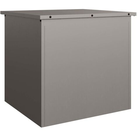 Boîte de Rangement Extérieure Rouillé 55 x 50,5 x 50 cm Acier CFW832890