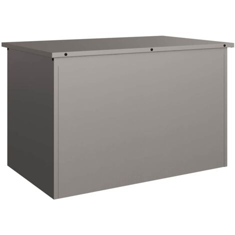 Boîte de Rangement Extérieure Rouillé 80 x 50,5 x 50 cm Acier CFW691158