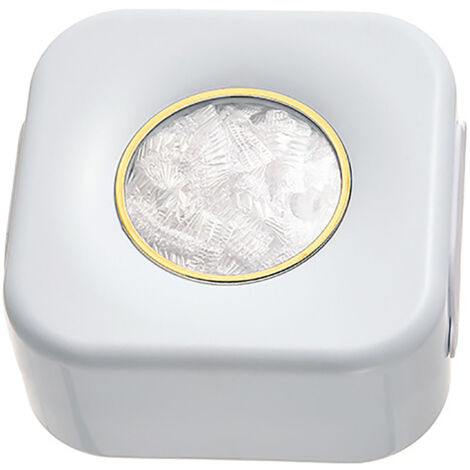 Boîte de Rangement Extra-plats : Boîte Murale Anti-Dégât pour Film Plastique, Couvres-chaussures et Couvres-cheveux (15x15x7 cm)