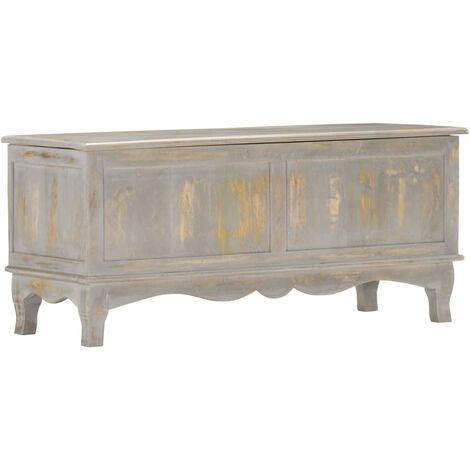 vidaXL Bois de Manguier Solide Boîte de Rangement Coffre Armoire Multicolore