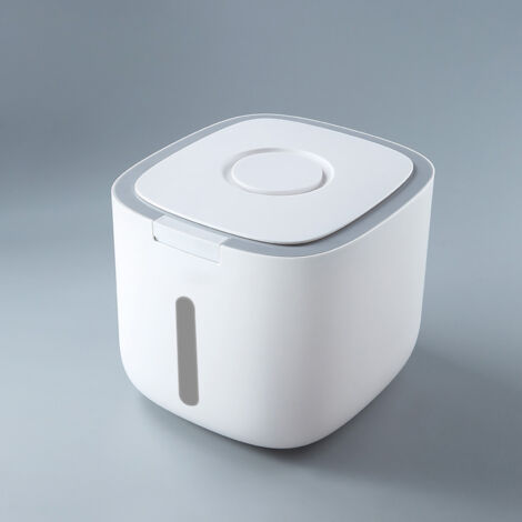Boîte de Rangement Hermétique pour Riz, Grande Capacité, Anti-Humidité, Cuisine, Gris