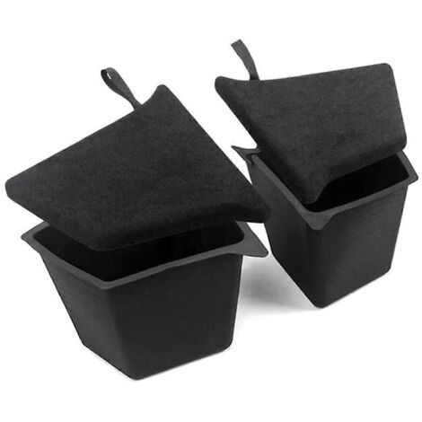 Boîte de rangement latérale de coffre gauche/droite, bacs de rangement, plateau organisateur pour Tesla - Noir