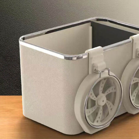 Boîte de rangement multifonction pour accoudoir de voiture avec porte-gobelet, organisateur de console auto beige
