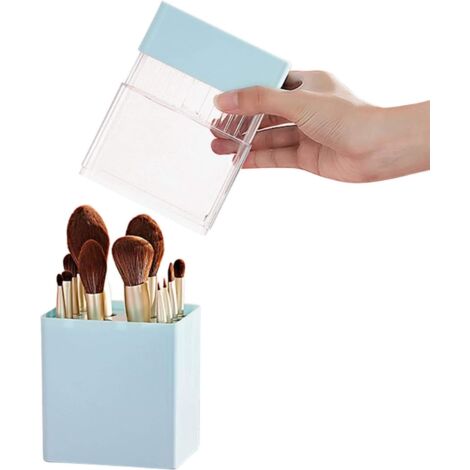 Boîte de rangement multifonctionnelle pour pinceaux cosmétiques (bleu)-Fei Yu