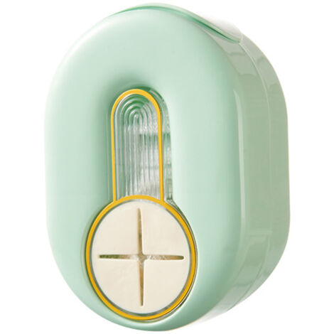 Boîte de rangement mural multifonction pour film plastique, sacs fraîcheur, gants, couvre-chaussures et bonnets de douche - Green