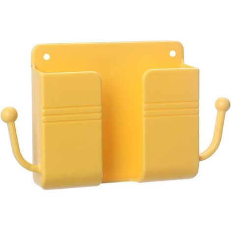 Boîte de rangement murale pour télécommande (jaune)