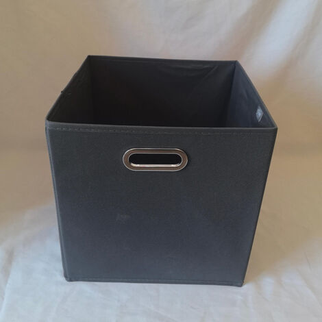 Boîte de rangement, noir, 31  31  31cm