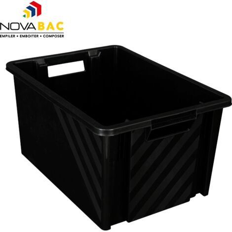 Boite de rangement Novabac 6L Noir - 5202296