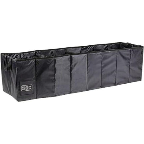Boîte de rangement oblongue pour voiture - noire
