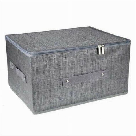 Boîte De Rangement Peu Encombrante Organisateur Conteneur Charnière 79416 45x35x20cm