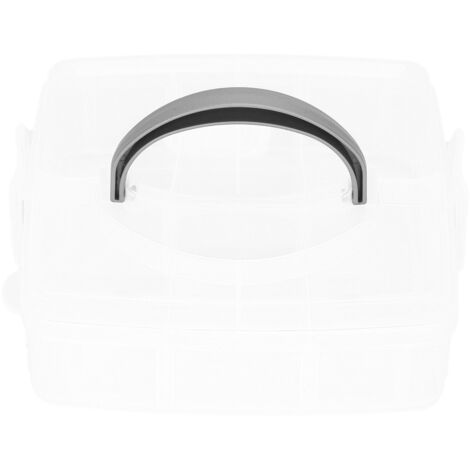 Boîte de Rangement Plastique Multifonction pour Bijoux, Perles et Boucles d'Oreilles avec Séparateurs Amovibles