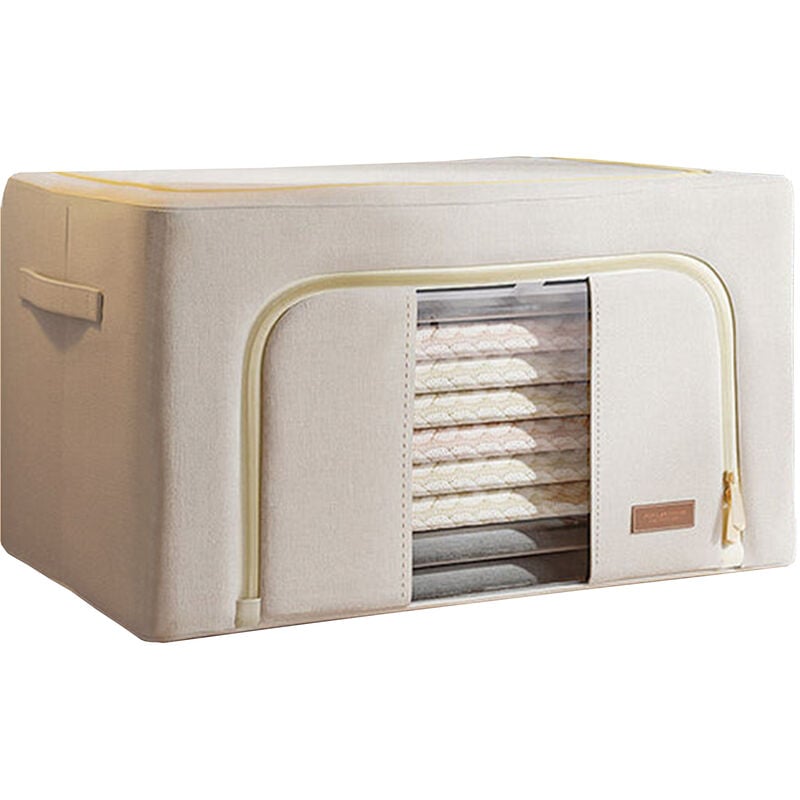 Joybos - Boîte de rangement pliable en coton 66 l