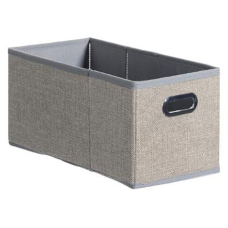 Boîte de Rangement Pliable "Nell" 15x31cm Beige Chiné