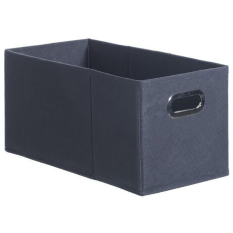 Boîte de Rangement Pliable "Nell" 15x31cm Gris Anthracite
