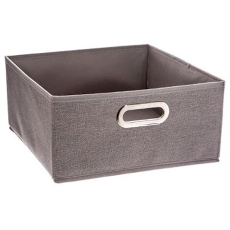 Boîte de Rangement Pliable Premium 15x31cm Gris Clair