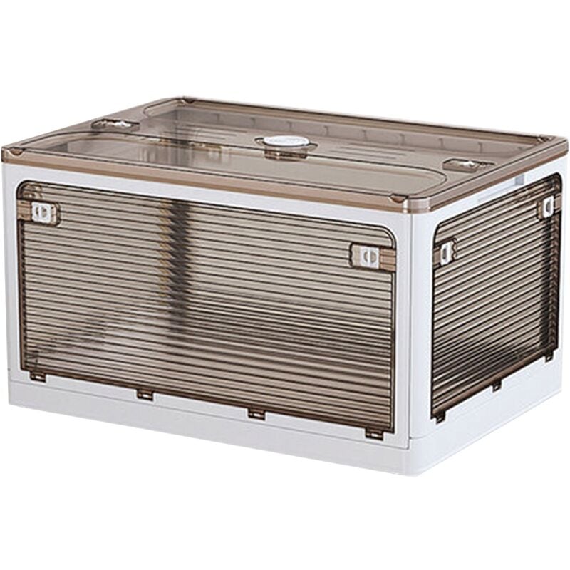 Joybos - Boîte de rangement pliante 116 l multifonctionnelle blanche.
