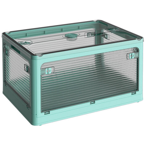 Boîte de rangement pliante extérieure camping vêtements stockage de voiture boîte de finition transparente Jaune XL
