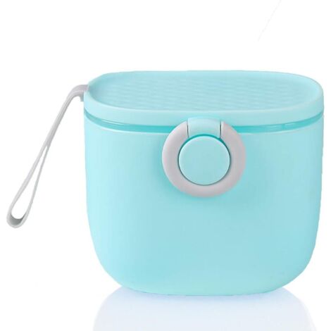 Boîte de rangement portable en poudre de lait 500ML avec niveleur et cuillère (bleu 2)