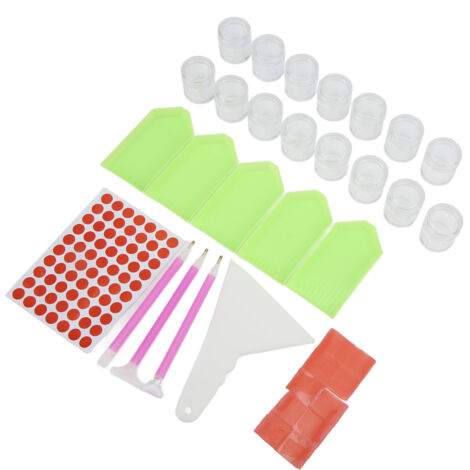 Boîte de rangement portable pour perles et strass transparente 15 compartiments