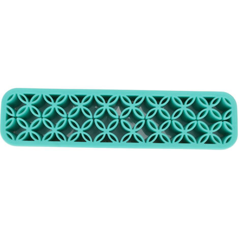 Boîte de Rangement Portable pour Pinceaux de Maquillage et Outils à Ongles Bleue