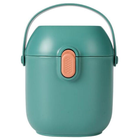 Boîte de Rangement Portative pour Aliments Bébé, Grande Capacité Voyage Snacks Fruits Pratique Vert Mignon