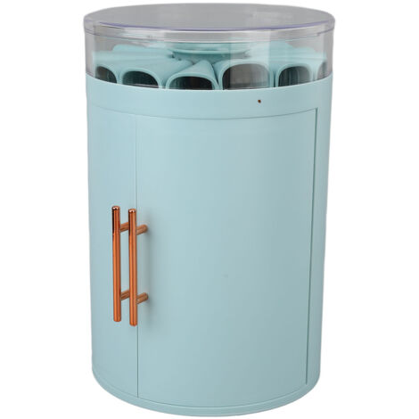 Boîte de Rangement pour Bijoux 5 Étages avec Portes Vitrées - Organisation pour Colliers, Bracelets et Bagues