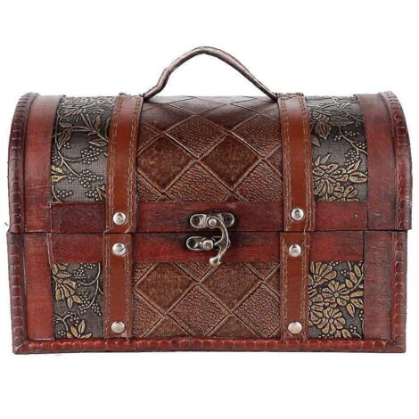Boîte de rangement pour bijoux de style européen vintage en bois, idéale pour la maison, une boutique ou un bar (3)