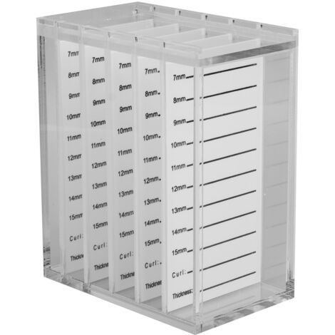 Boîte de Rangement pour Cils 5 Étages Transparente - Support à Implantation de Cils Unique pour Maquillage et Présentation