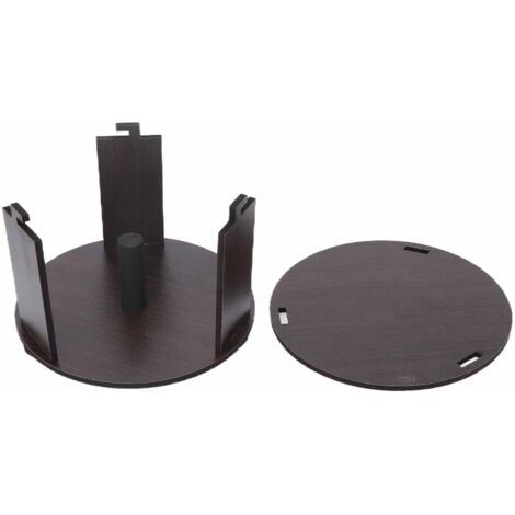 Boîte de rangement pour colliers en papier jetables - Distributeur de bandes de cou en bois