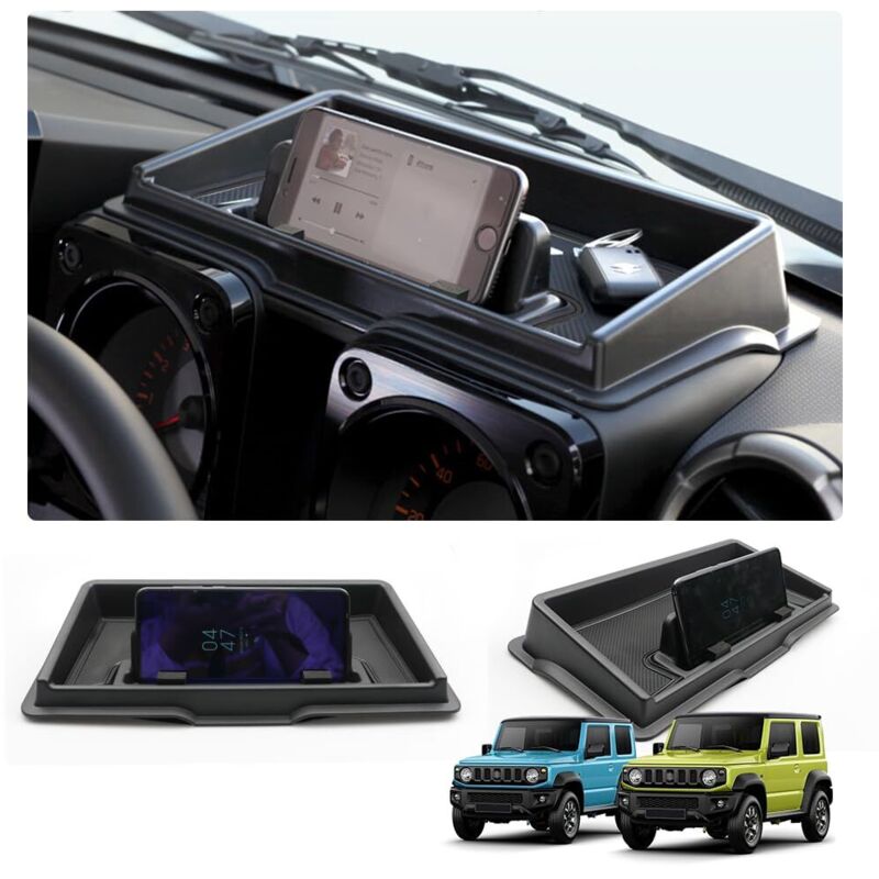 Boîte de rangement pour console centrale Suzuk-i Jimny Sierra JB64W JB74W, tableau de bord, support de téléphone, support de navigation, étagères,