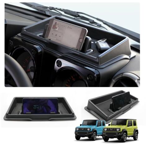 Boîte de rangement pour console centrale Suzuk-i Jimny Sierra JB64W JB74W, tableau de bord, support de téléphone, support de navigation, étagères, organiseur Jimny, support de téléphone