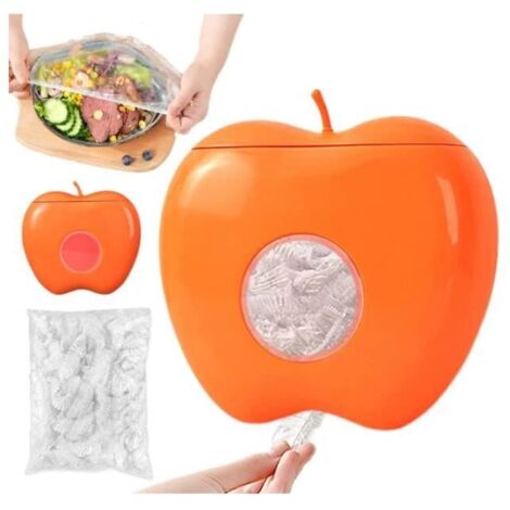 Boîte de rangement pour film alimentaire avec 100 sacs de rangement frais,Boîte de film alimentaire,Boîte rangement pour sac frais