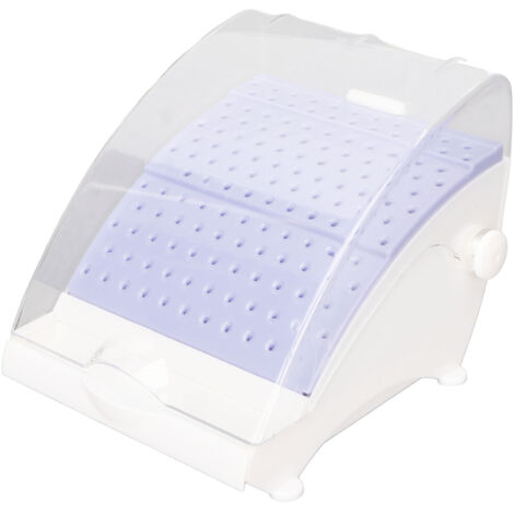 Boîte de rangement pour fraises dentaires 142 alvéoles, étanche et anti-poussière pour haute et basse vitesse (Violet)