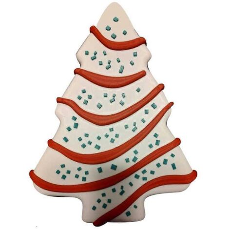 Boîte de rangement pour gâteaux en forme de sapin de Noël, boîte de rangement pour bonbons et friandises de Noël (voir photo)
