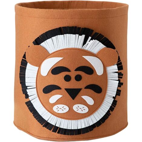 Boîte de rangement pour jouets bébé 35 x 35 cm (lion)