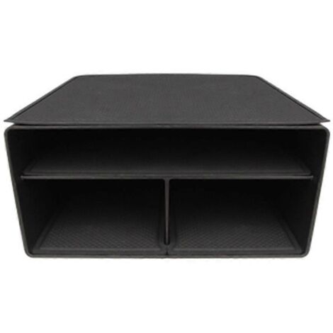 Boîte de rangement pour la commande centrale compatible avec Q5/Etron LHD (noire)