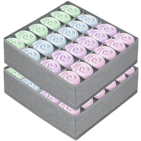 Boîte de rangement pour lingerie en tissu Oxford, boîte de rangement pliable de type tiroir, adaptée aux sous-vêtements et aux chaussettes