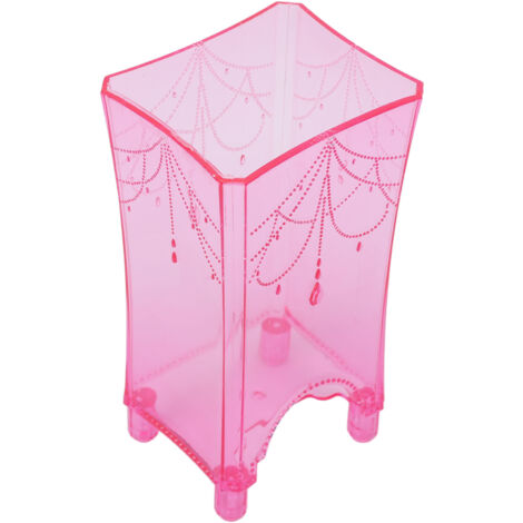 Boîte de Rangement pour Lingettes Démaquillantes avec Couvercle - Organisateur Salle de Bain Rose