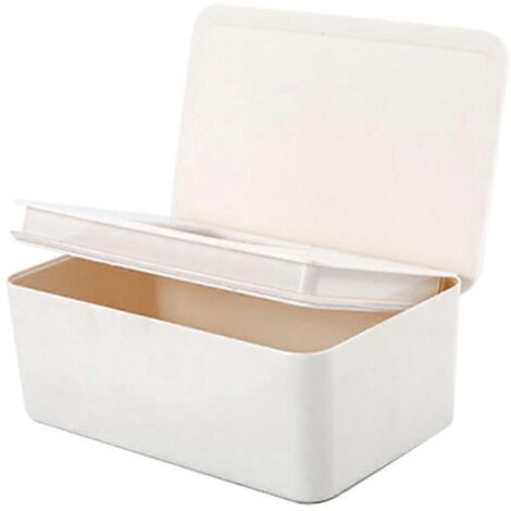 Boîte de rangement pour lingettes humides avec couvercle, distributeur de papier pour lingettes bébé et serviettes hygiéniques.