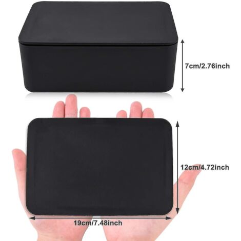 Boîte de rangement pour lingettes humides, distributeur de lingettes, étui de rangement pour mouchoirs avec couvercle, anti-poussière - Gris