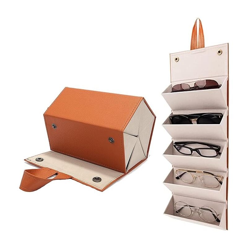 Boîte de rangement pour lunettes, boîte de rangement pour lunettes de soleil, étui à lunettes portable pour dames et hommes