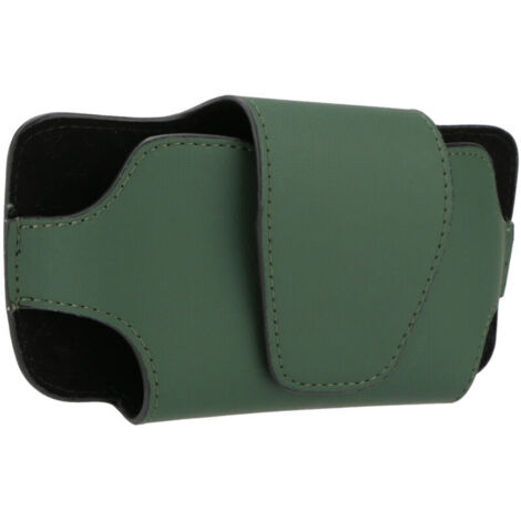 Boîte de Rangement pour Lunettes de Soleil et Porte-Lunettes à Clip pour Pare-Soleil de Voiture, Support de Lunettes de Soleil, Étui de Rangement en Cuir (ArmyGreen)
