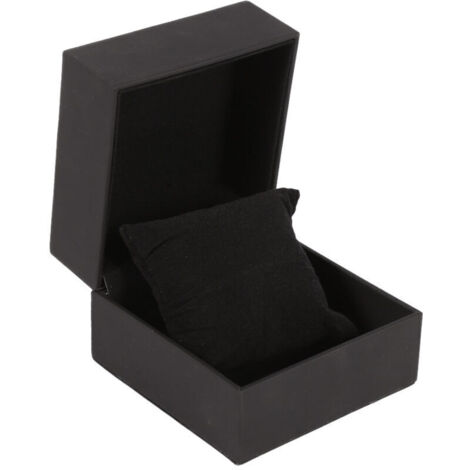 Boîte de rangement de montre en cuir à la mode et texturée avec doublure en daim