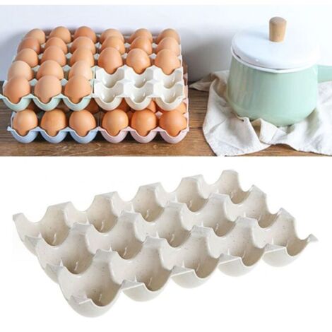 Boîte de Rangement pour Œufs Réfrigérateur – 3 Rangées, Gain de Place, Conservation Fraîche & Multi-Usages – Plastique Rigide