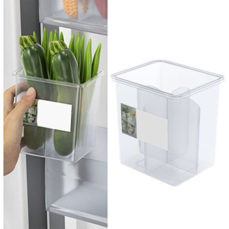 Boîte de rangement pour réfrigérateur à 4 compartiments transparente et organisée  Conservation optimisée  Mano édition exclusive