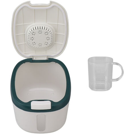 Boîte de Rangement pour Riz Airtight avec Fenêtre Transparente - Résistante aux Insectes et Sans Odeur pour Céréales, Sucre, Farine (5kg/11.0lb)
