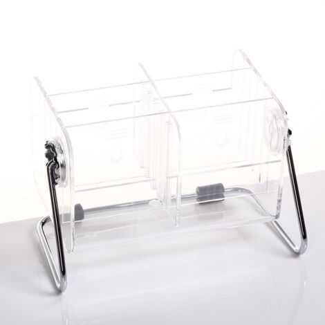 Boîte de rangement pour télécommande en acrylique transparent à usage domestique, boîte de rangement pour télécommande rotative à 360 degrés, boîte de rangement à 6 grilles